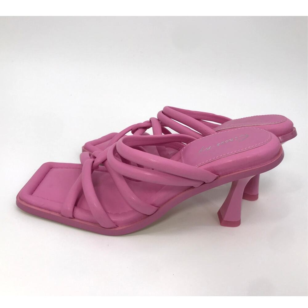Circus NY Sam Edelman Savanna Bubblegum Pink Strappy High Heel Sandals 7.5
